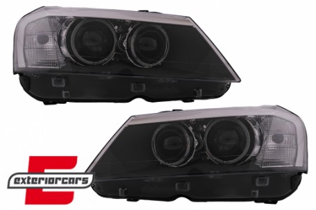 Prednja svjetla LED Angel Eyes Xenon look (crna) / BMW X3 F25 SUV (2010-2014), LPBMJ6