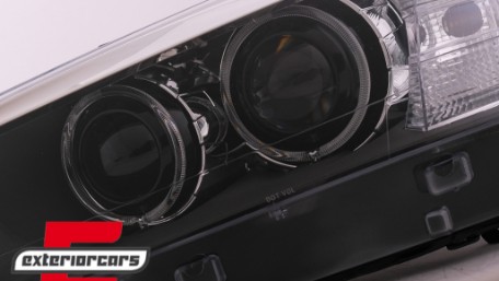 Prednja svjetla LED Angel Eyes Xenon look (crna) / BMW X3 F25 SUV (2010-2014), LPBMJ6