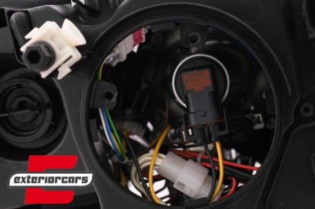 Prednja svjetla LED Angel Eyes Xenon look (crna) / BMW X3 F25 SUV (2010-2014), LPBMJ6