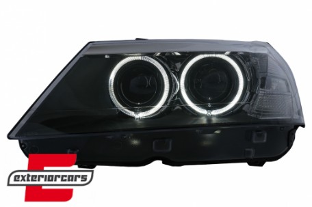 Prednja svjetla LED Angel Eyes Xenon look (crna) / BMW X3 F25 SUV (2010-2014), LPBMJ6