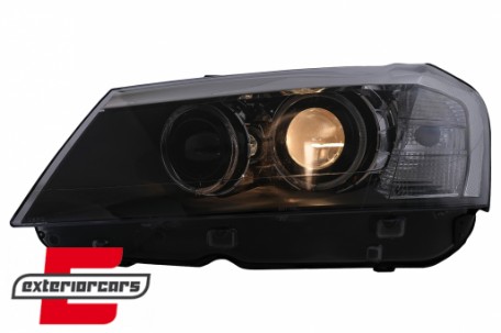 Prednja svjetla LED Angel Eyes Xenon look (crna) / BMW X3 F25 SUV (2010-2014), LPBMJ6