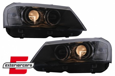 Prednja svjetla LED Angel Eyes Xenon look (crna) / BMW X3 F25 SUV (2010-2014), LPBMJ6