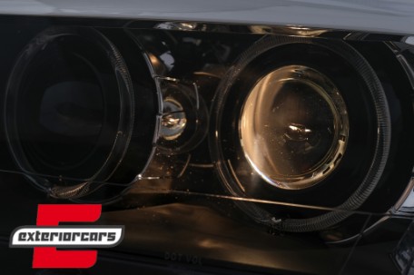 Prednja svjetla LED Angel Eyes Xenon look (crna) / BMW X3 F25 SUV (2010-2014), LPBMJ6