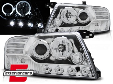 Prednja svjetla LED DayLight Angel Eyes (chrome) / Mitsubishi Pajero V60 (2000-2006), LPMI07