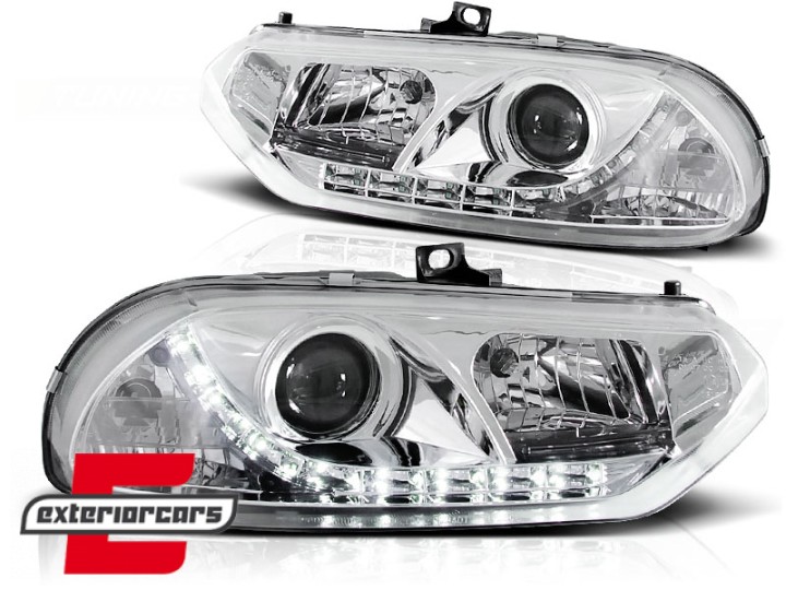 Prednja svjetla LED DayLight (chrome) / Alfa Romeo 156 (1997-2003), LPAR01