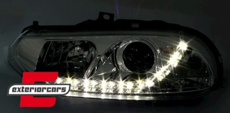 Prednja svjetla LED DayLight (chrome) / Alfa Romeo 156 (1997-2003), LPAR01