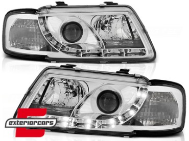 Prednja svjetla LED DayLight (chrome) / Audi A3 (1996-2000), LPAU27