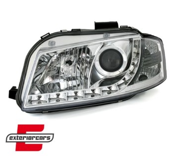 Prednja svjetla LED DayLight (chrome) / Audi A3 8P 8PA (2003-2008), LPAU43
