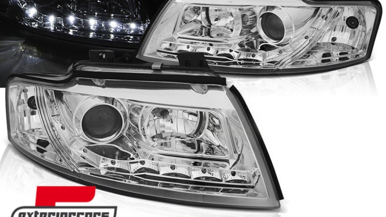 Prednja svjetla LED DayLight (chrome) / Audi A4 Cabrio B6 (2002-2006), LPAUF3