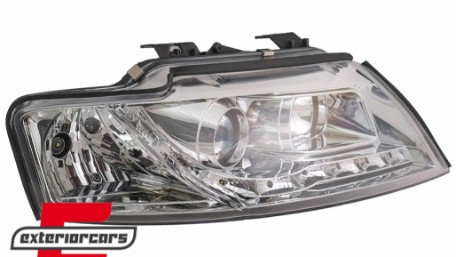 Prednja svjetla LED DayLight (chrome) / Audi A4 Cabrio B6 (2002-2006), LPAUF3