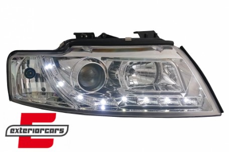 Prednja svjetla LED DayLight (chrome) / Audi A4 Cabrio B6 (2002-2006), LPAUF3