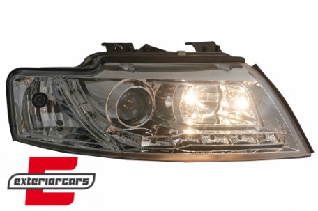 Prednja svjetla LED DayLight (chrome) / Audi A4 Cabrio B6 (2002-2006), LPAUF3