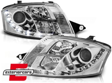 Prednja svjetla LED DayLight (chrome) / Audi TT (1999-2006), LPAU49