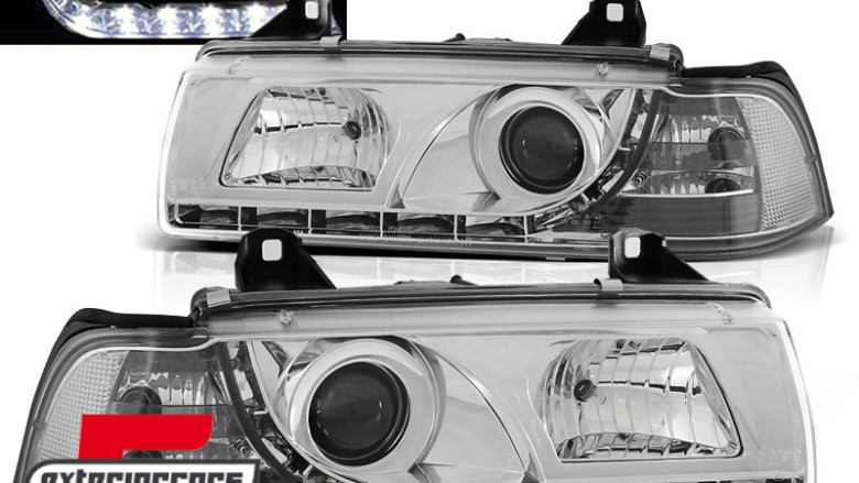 Prednja svjetla LED DayLight (chrome) / BMW serije 3 E36 (12.1990-08.1999), LPBM51