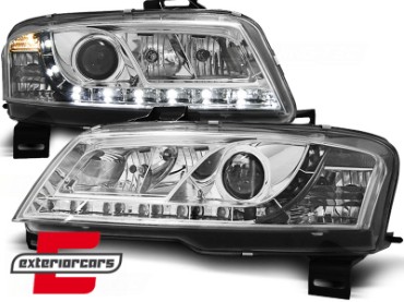 Prednja svjetla LED DayLight (chrome) / Fiat Stilo 3p (2001-2008), LPFI11