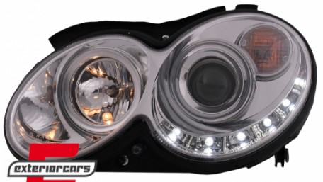 Prednja svjetla LED DayLight (chrome) / MERCEDES CLK W209 (2003-2010), LPMEA5