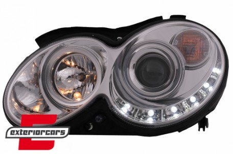 Prednja svjetla LED DayLight (chrome) / MERCEDES CLK W209 (2003-2010), LPMEA5