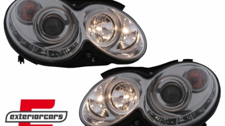 Prednja svjetla LED DayLight (chrome) / MERCEDES CLK W209 (2003-2010), LPMEA5