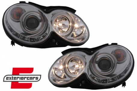 Prednja svjetla LED DayLight (chrome) / MERCEDES CLK W209 (2003-2010), LPMEA5