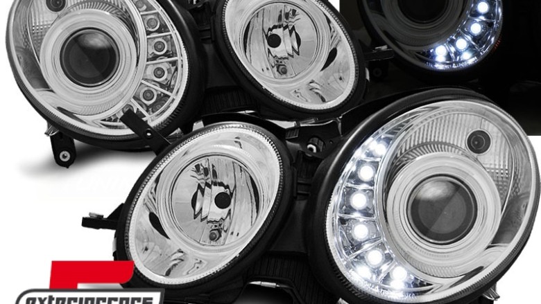 Prednja svjetla LED DayLight (chrome) / Mercedes E-klasa W211 S211 (05.2006-2009), LPME59