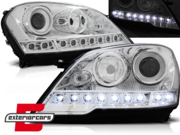 Prednja svjetla LED DayLight (chrome) / Mercedes ML klasa W164 Facelift (2008-2011), LPME39