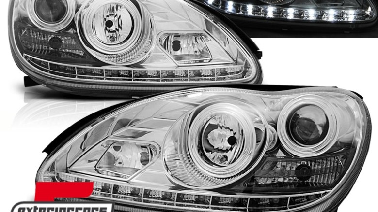 Prednja svjetla LED DayLight (chrome) / Mercedes S klasa W220 (1998-2005), LPME51
