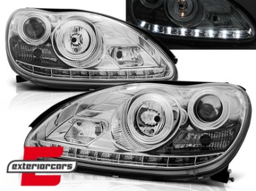 Prednja svjetla LED DayLight (chrome) / Mercedes S klasa W220 (1998-2005), LPME51