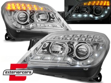Prednja svjetla LED DayLight (chrome) / Opel Astra H (2004-2010), LPOP51