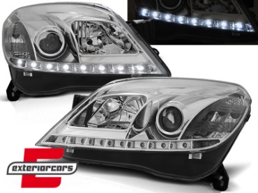 Prednja svjetla LED DayLight (chrome) / Opel Astra H (2004-2010), LPOP63