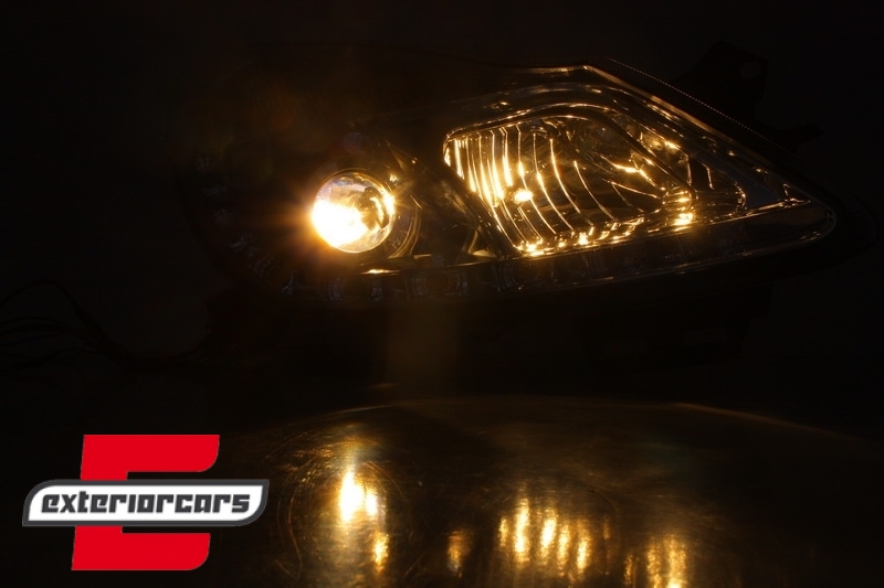 Prednja svjetla LED DayLight (chrome) / Opel Corsa D (2006-2011), LPOP49