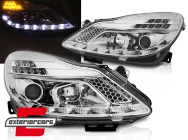 Prednja svjetla LED DayLight (chrome) / Opel Corsa D (2006-2011), LPOPA2