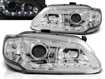 Prednja svjetla LED DayLight (chrome) / RENAULT MEGANE/SCENIC (96-99), LPRE23