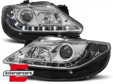 Prednja svjetla LED DayLight (chrome) / Seat Ibiza 6J (2008-2012), LPSE17