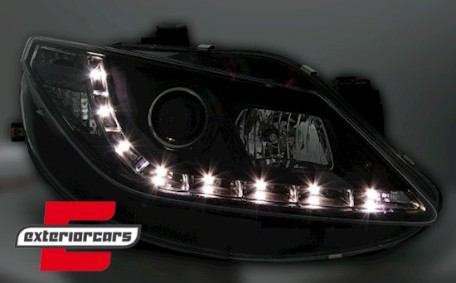 Prednja svjetla LED DayLight (chrome) / Seat Ibiza 6J (2008-2012), LPSE17