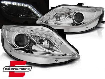 Prednja svjetla LED DayLight (chrome) / Seat Ibiza 6J (2008-2012), LPSE31