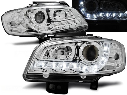 Prednja svjetla LED DayLight (chrome) / SEAT IBIZA/CORDOBA (99-02), LPSE19