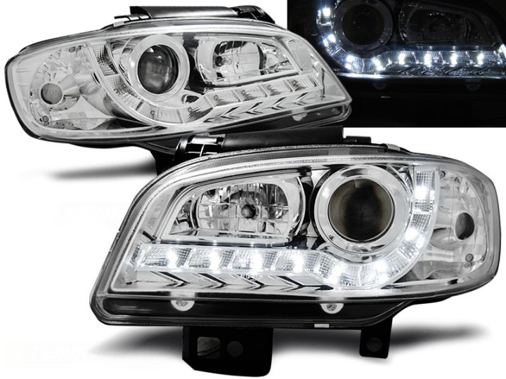 Prednja svjetla LED DayLight (chrome) / SEAT IBIZA/CORDOBA (99-02), LPSE19
