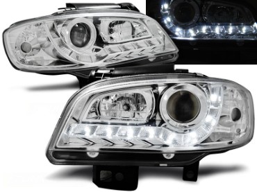 Prednja svjetla LED DayLight (chrome) / SEAT IBIZA/CORDOBA (99-02), LPSE19