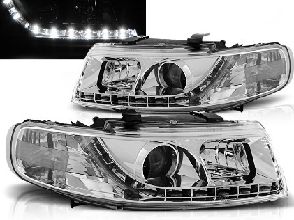 Prednja svjetla LED DayLight (chrome) / Seat Leon Toledo (1999-2004), LPSE11