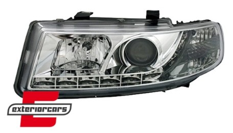 Prednja svjetla LED DayLight (chrome) / Seat Leon Toledo (1999-2004), LPSE11