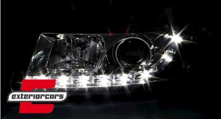 Prednja svjetla LED DayLight (chrome) / Seat Leon Toledo (1999-2004), LPSE11