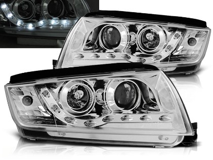 Prednja svjetla LED DayLight (chrome) / Škoda Fabia (1999-2008), LPSK05