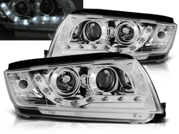 Prednja svjetla LED DayLight (chrome) / Škoda Fabia (1999-2008), LPSK27