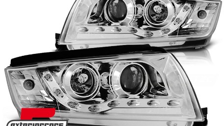 Prednja svjetla LED DayLight (chrome) / Škoda Fabia (1999-2008), LPSK27