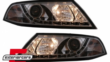 Prednja svjetla LED DayLight (chrome) / Škoda Octavia II (2004-2008), LPSK07