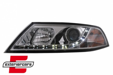 Prednja svjetla LED DayLight (chrome) / Škoda Octavia II (2004-2008), LPSK07