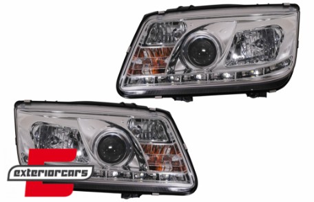 Prednja svjetla LED DayLight (chrome) / Volkswagen Bora (09.1998-07.2005), LPVWA1