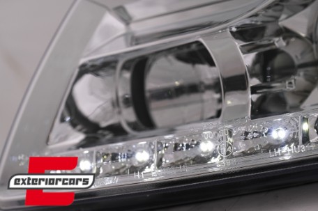 Prednja svjetla LED DayLight (chrome) / Volkswagen Passat B5 3B (11.1996-08.2000), LPVWE6