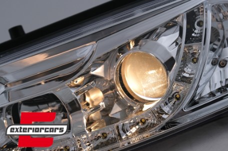 Prednja svjetla LED DayLight (chrome) / Volkswagen Passat B5 3B (11.1996-08.2000), LPVWE6