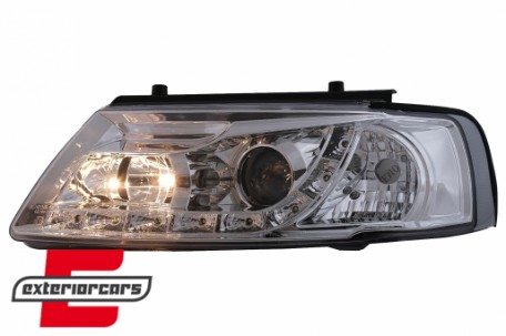 Prednja svjetla LED DayLight (chrome) / Volkswagen Passat B5 3B (11.1996-08.2000), LPVWE6